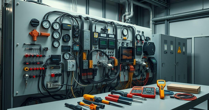 Montagem de painel de comando: controle elétrico personalizado para máquinas